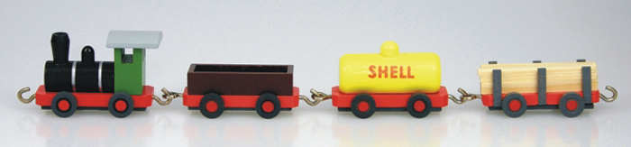 Miniatureisenbahn Güterzug