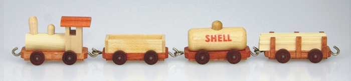 Miniatureisenbahn Güterzug
