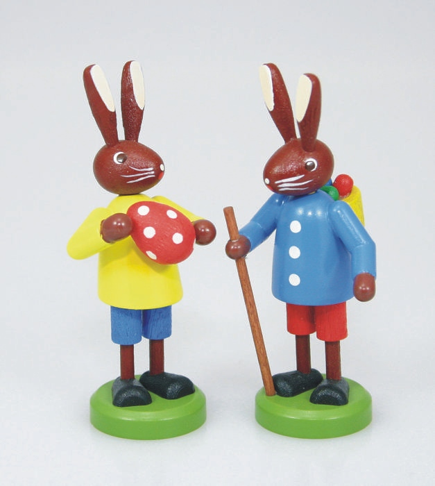 Hasenpaar Groß Bunt Osterhasen Paar